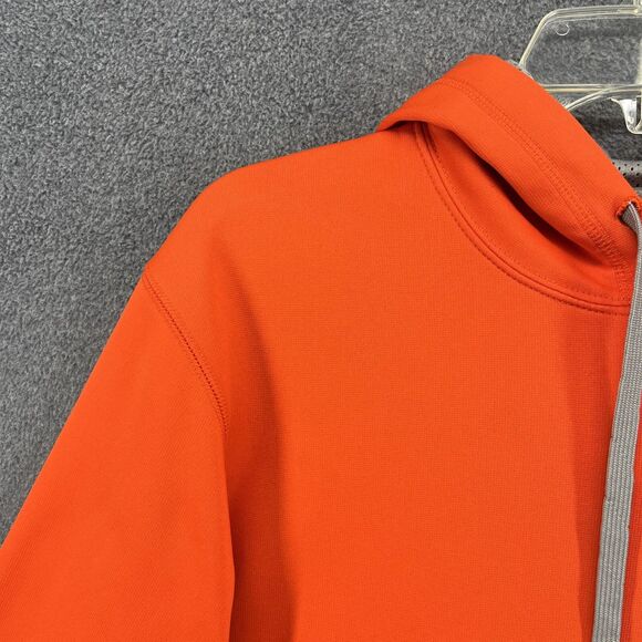 NIKE Therma Fit Hoodie Mens Medium Orange gray - Picture 3 of 16